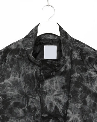 Tie-dye cropped military jacket