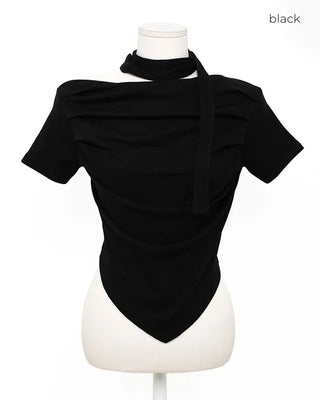 Choker & Shirred T-shirt Set
