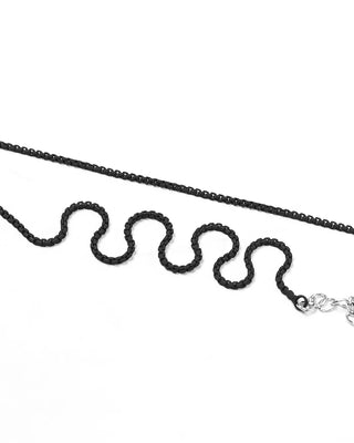 Simple black necklace