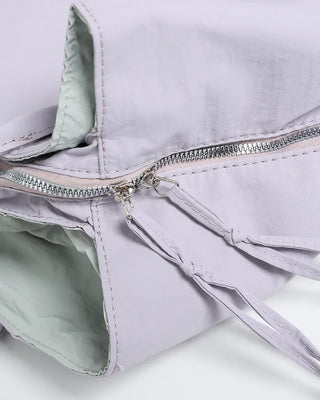 Purple pocket shoulder bag
