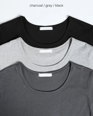 Basic round neck T-shirt