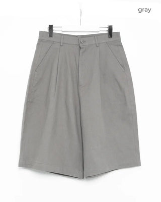 Bermuda One-Pleat Cotton Pants