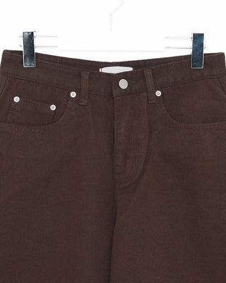 (Unisex) Brown Cotton Balloon Pants
