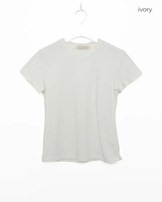 Simple round neck short-sleeved T-shirt