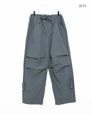 (Unisex) Snap Wide Two-Pleat Pants