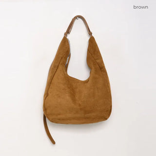Strap Suede Shoulder Bag