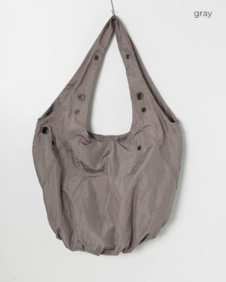 Eyelet Round Nylon Bag