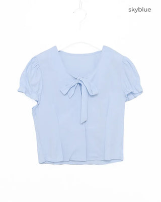Ribbon string blouse