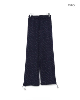 Floral Pattern Banding Pants