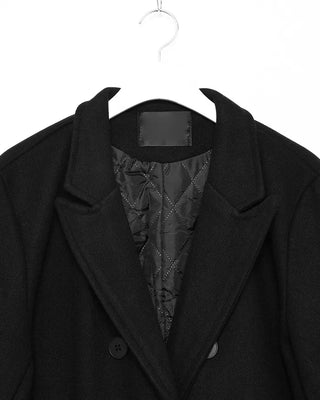 Classic double-breasted long coat