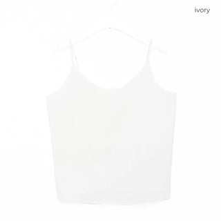 V-neck satin sleeveless top