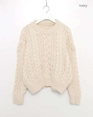 Cable Round Neck Knit