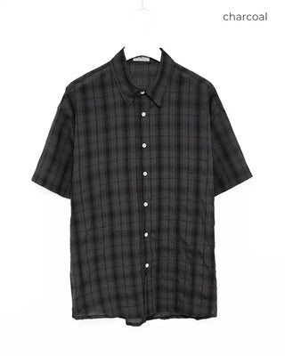 (Unisex) Tartan Check Half Shirt