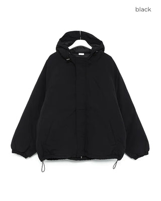 Oversized hooded down jacket