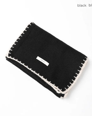 Stitched two-tone scarf