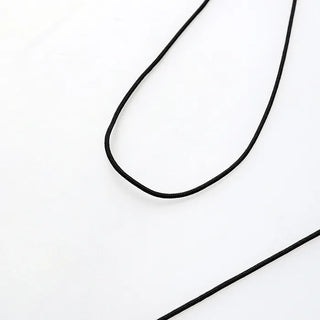 Black strap necklace