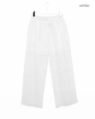 Lace banding pants