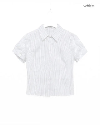 Slim puff shirt