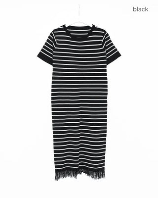 Striped long dress