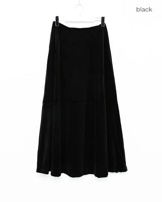 Velvet maxi skirt