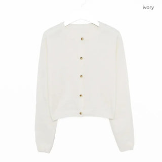 Basic Round Neck Cardigan