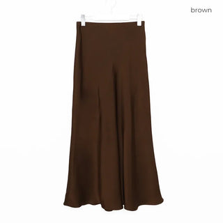 Satin Mermaid Line Long Skirt