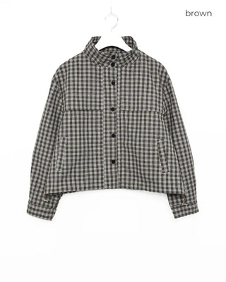 Checked string jacket