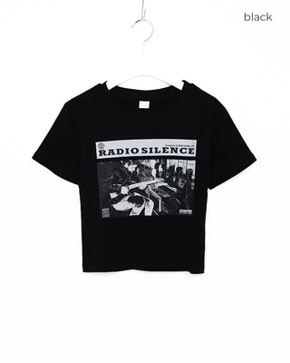 RADIO Lettering Cropped T-Shirt