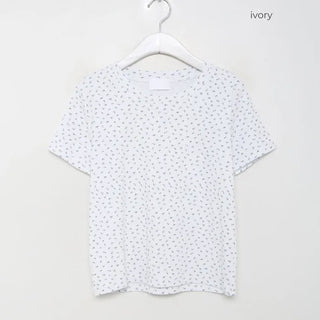 Flower pattern T-shirt