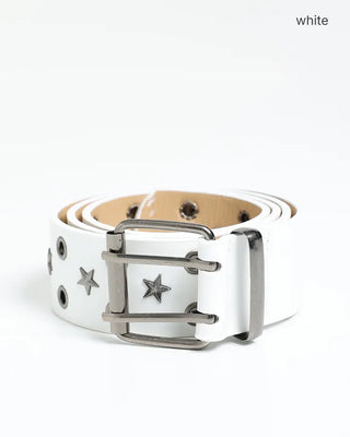 Star Studded Double Eyelet Belt