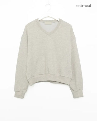 V-neck sweatshirt