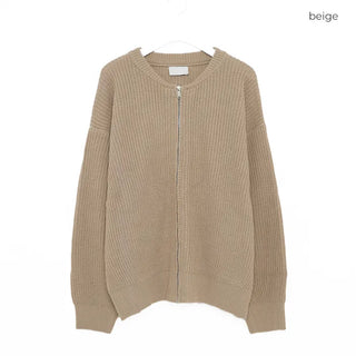 (unisex) Project Round Zip-Up Knit