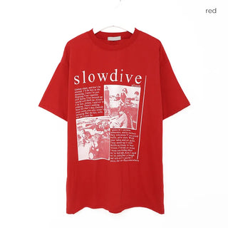 slowdive printed short-sleeved T-shirt