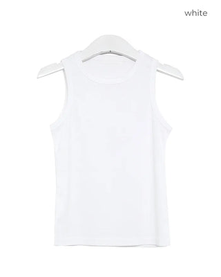 Rayon Blend Ribbed Tank Top
