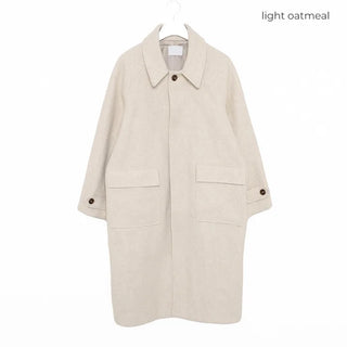 Oversized Collar Long Coat
