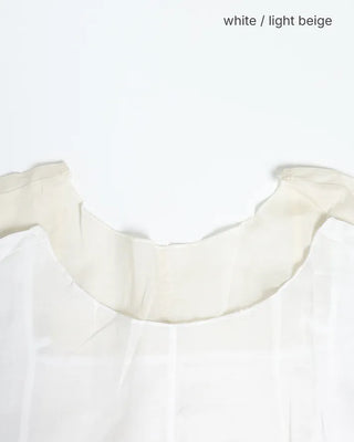 2-Way Center Seam Strap Linen Blouse