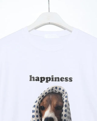 Scarf puppy point short-sleeved T-shirt