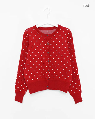 Polka Dot Round Cardigan