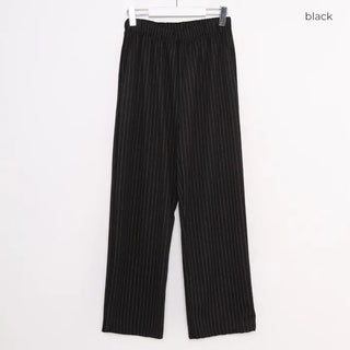 Striped wide-leg pants