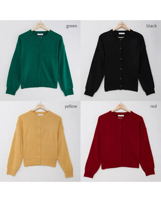 Basic Round Cardigan