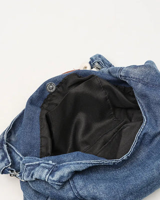 Denim shoulder bag