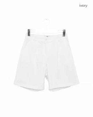 Pintuck shorts