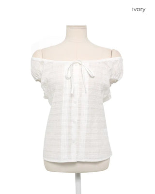 Checked feminine blouse
