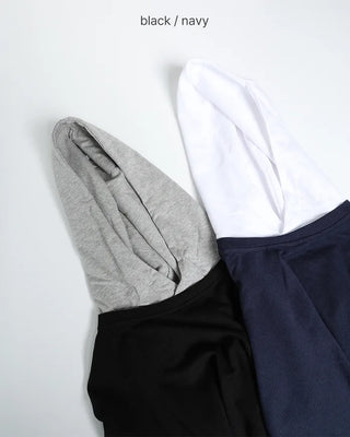 Layered Hooded Long T-Shirt