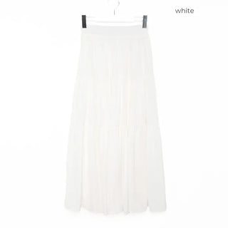 Tiered long skirt