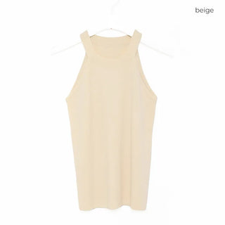 Halter neck knit sleeveless