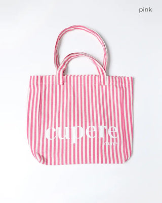 Striped Lettering Eco Bag