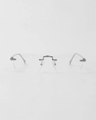 Rimless square glasses