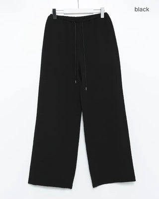 Chiffon wide-leg pants with elastic waistband
