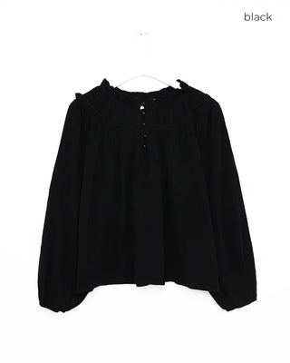 Neck frill blouse